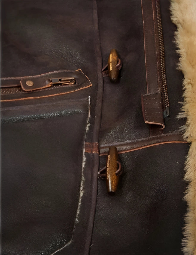 Thick sheepskin jacket | Kulavo™
